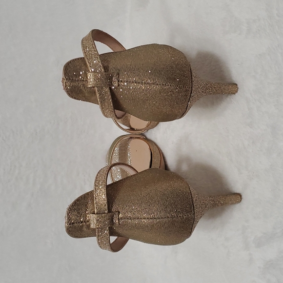 KELLY & KATIE Glitter Ankle Strap heel Sandal 9.5 US (Ss37) - Picture 3 of 9
